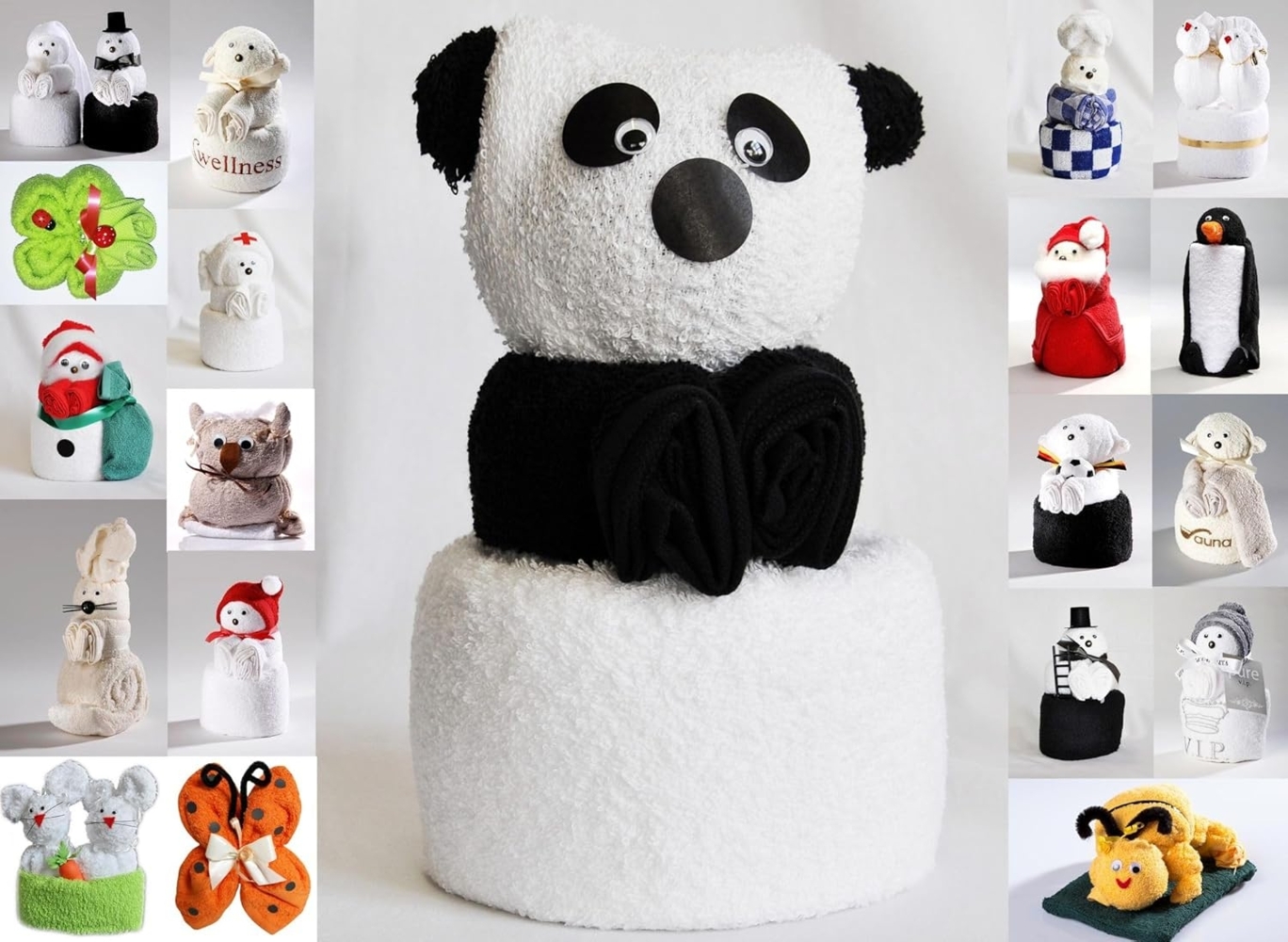 JACK Handtuch Set Frottier Geschenk Set viele Modelle Handarbeit Origami Gästetuch, (1-St), Handtuch, Waschhandschuh, gefaltete Tiere, tolle Geschenkidee Bild 1