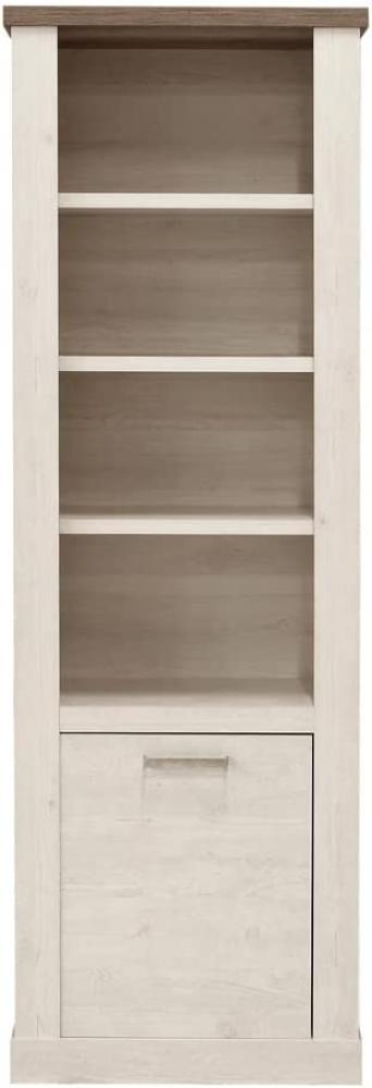 Regal Durio 7 Pinie weiß 71x212x41 cm Standregal Bücherregal Schrank Bild 1