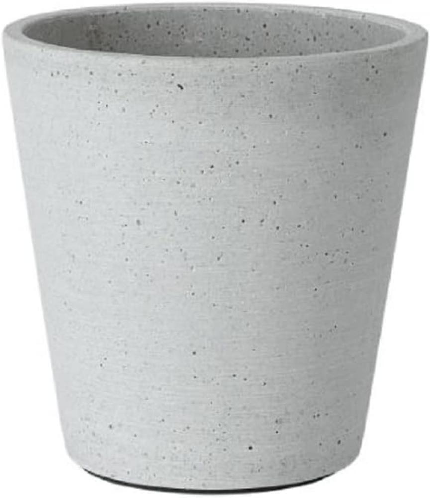 blomus COLUNA Pflanzgefäß, Hellgrau, Polystone, H 14. 5 cm, Ø 14 cm, 65734 Bild 1