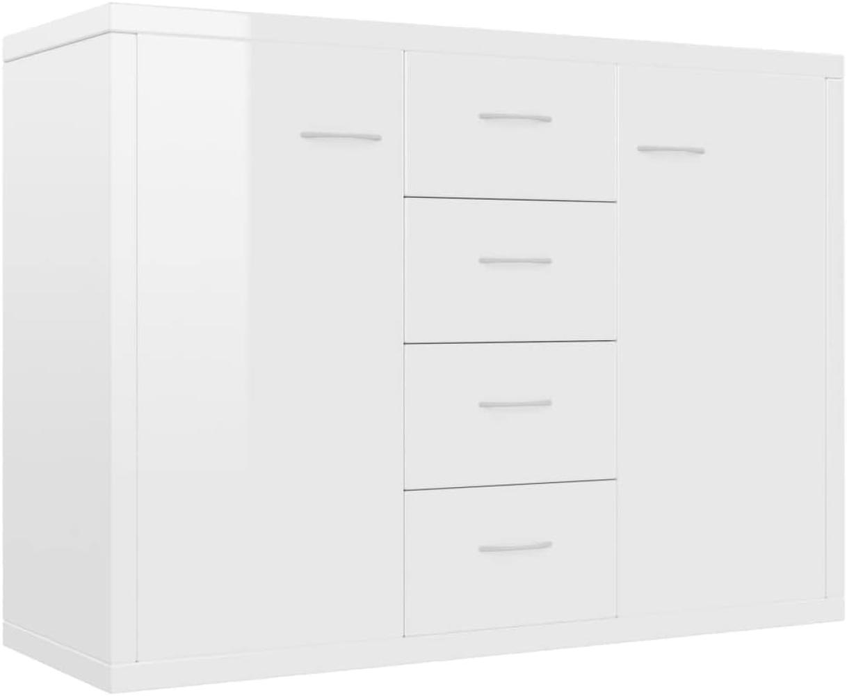 vidaXL Sideboard, Hochglanz-Weiß, 88 x 30 x 65 cm Bild 1