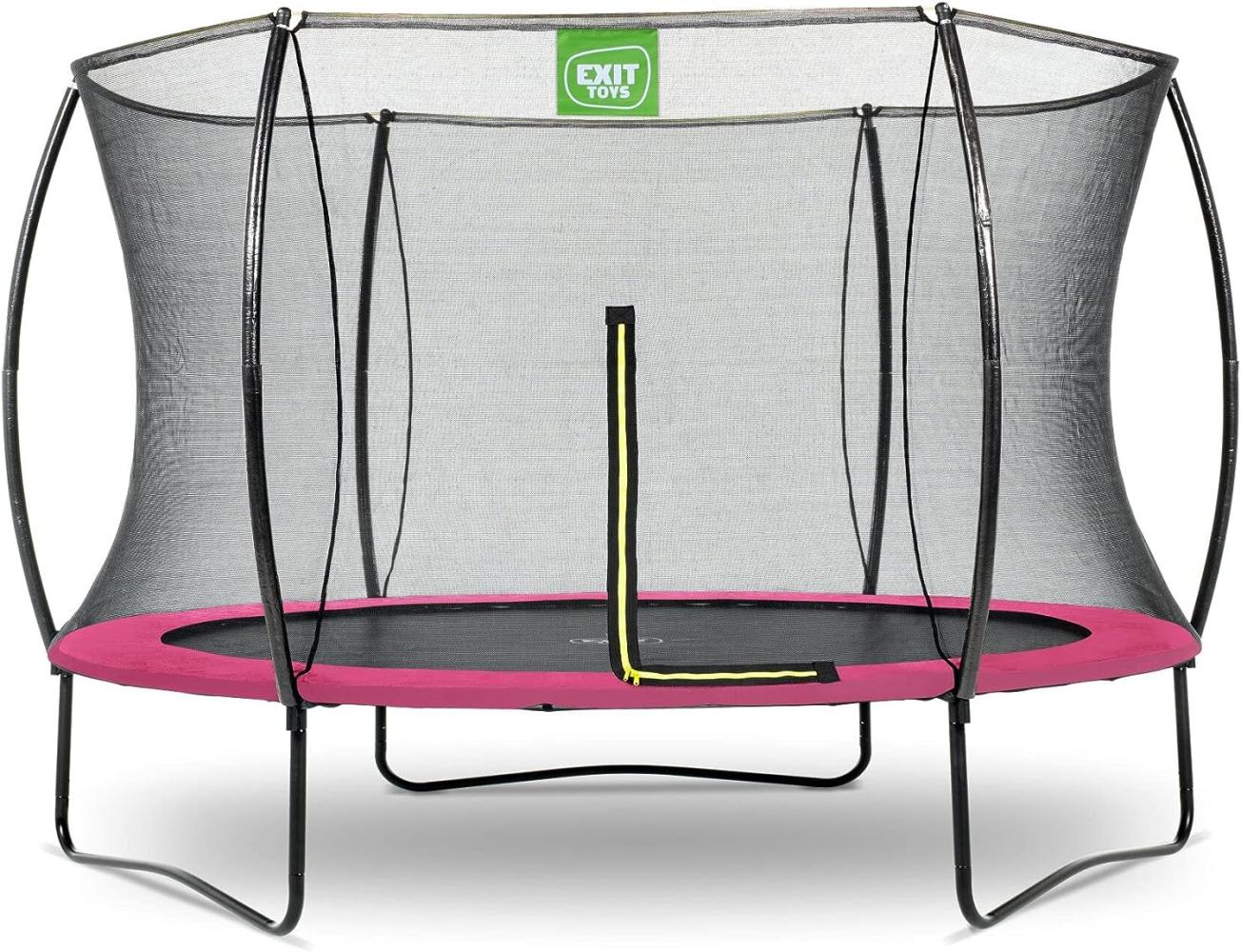 Exit Stahl Trampolin Silhouette | Rosa | 269 cm | Ø 427 cm Bild 1