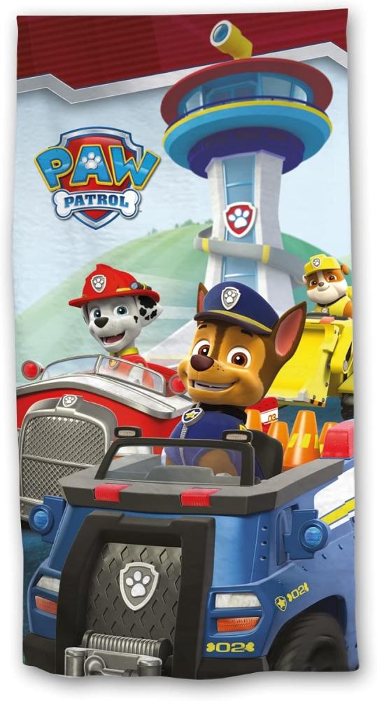 Paw Patrol Duschtuch Badetuch Strandtuch blau 70 x 140cm Bild 1