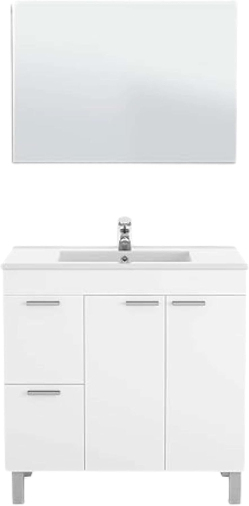 Easy Home Badschrank 2 tlg. Set Atena B8 weiß Bild 1