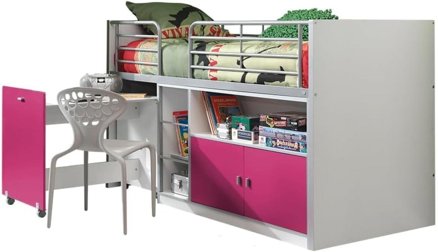 Vipack 'Bonny' Funktionsbett weiß/pink Bild 1