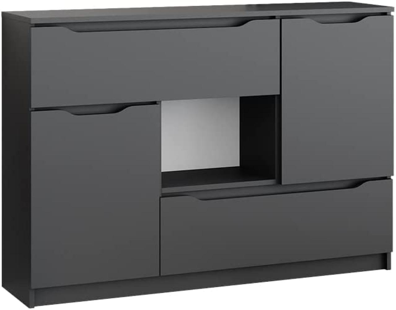 Vicco Sideboard Kommode Mehrzweckschrank Ruben Anthrazit 120 cm 4 Schubladen Schrank Bild 1