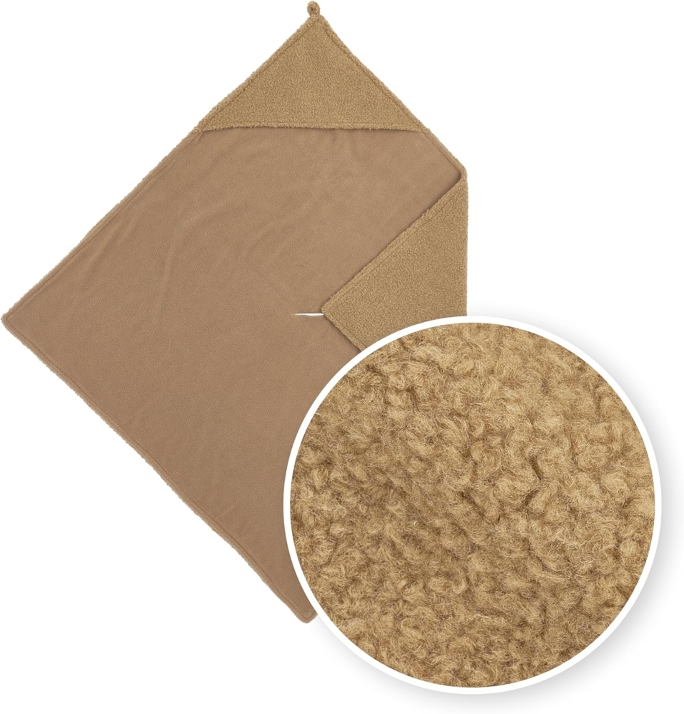 Meyco Uni Boucle Badecape Toffee Braun Bild 1
