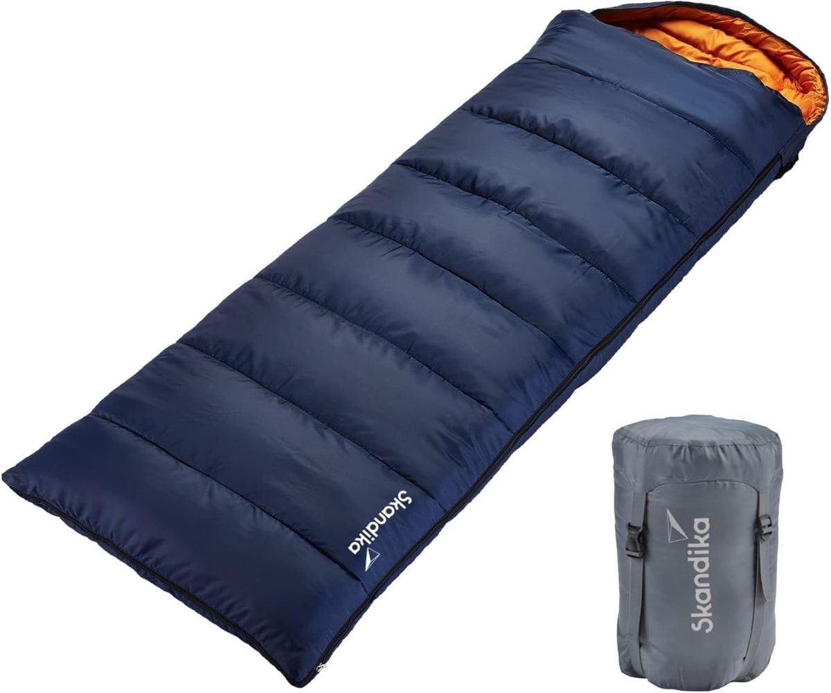 Skandika Schlafsack, koppelbar, 3-Jahreszeiten, bis -10° C, Packsack, Camping, Inn-/Outdoor Bild 1