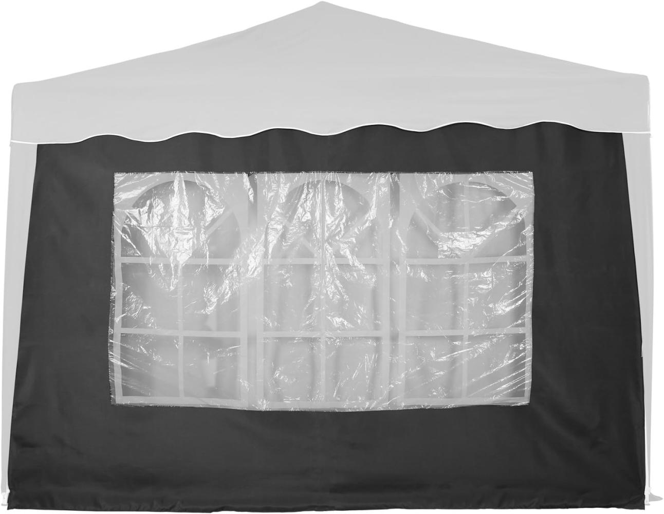 INSTENT® Basic Seitenwand/Seitenteil für Pavillon 3x3m mit Fenster oder Reißverschluss, wasserabweisend und atmungsaktiv, Farbwahl, für Festzelt, Partyzelt Bild 1