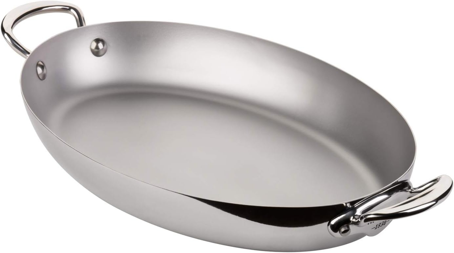 Mauviel Frying pan with 2 handles oval Cook Style 30 cm Steel Bild 1