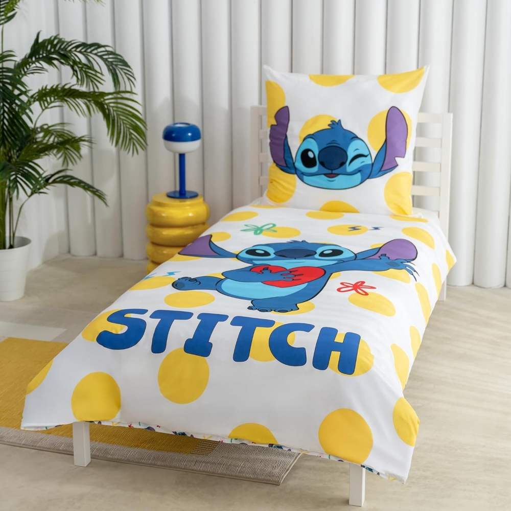Disney Wendebettwäsche Disney Home Stitch Bettwäsche Set 2 teilig 135x200 + 80x80 Bild 1