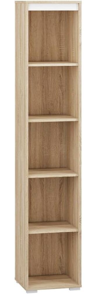 Standregal "Avo" Bücherregal 40cm Sonoma Eiche weiß anthrazit Bild 1