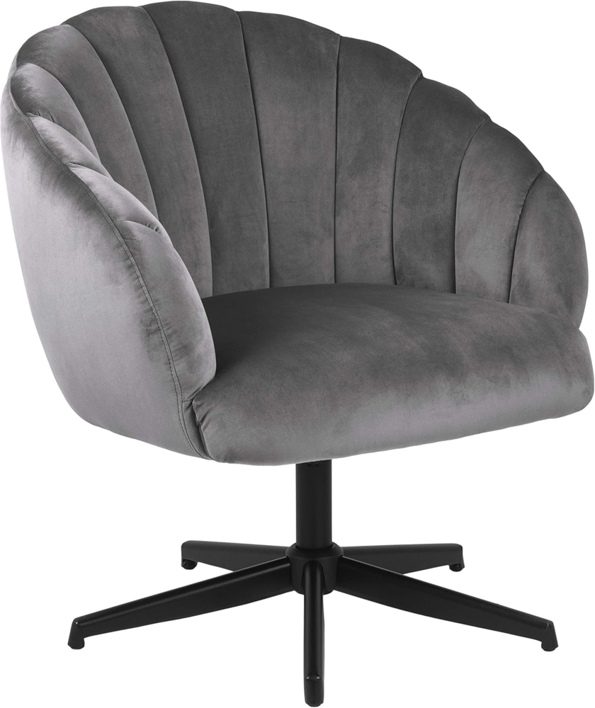 AC Design Furniture Denise Armchair, grey, fabric, L: 76 x W: 76 x H: 84 cm, 1 pcs. Bild 1