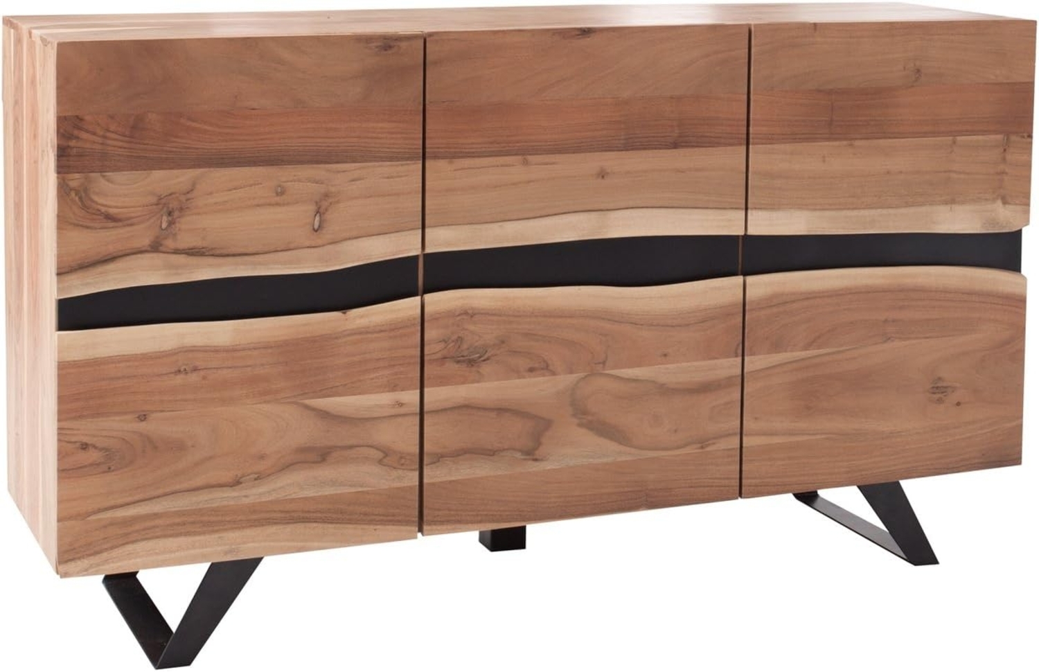 riess-ambiente Sideboard AMAZONAS 150cm natur, Massivholz · Anrichte · Baumkante · Akazie · Kommode · Wohnzimmer Bild 1