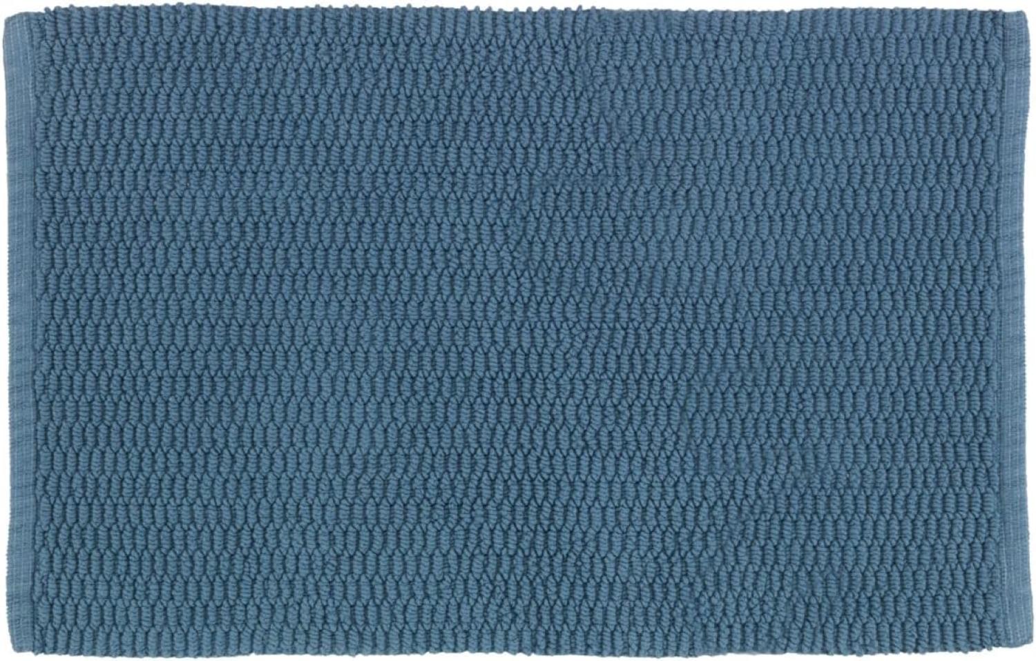 Badteppich LUSO, 80 x 50 cm, Mikropolyester, WENKO, Blau Bild 1