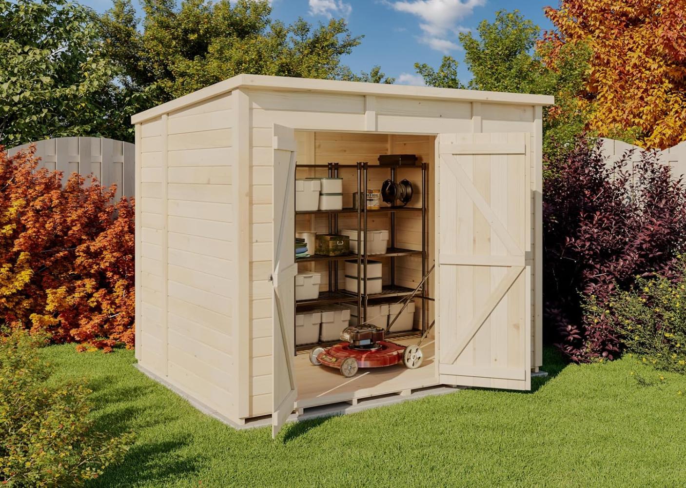 Storehaus Gerätehaus Sepp Gerätehaus aus Holz Geräteschrank mit 12 mm Wandstärke Gartenhaus Bild 1