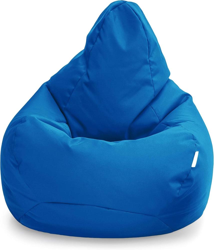 Loft 25 Sitzsack-Spielerstuhl | für den Innenbereich des Wohnzimmers im Freien | Wasserbeständig | Ergonomisches Design zur Körperunterstützung | Langlebig und Bequem (Marokkanisches Blau, Sitzsack) Bild 1