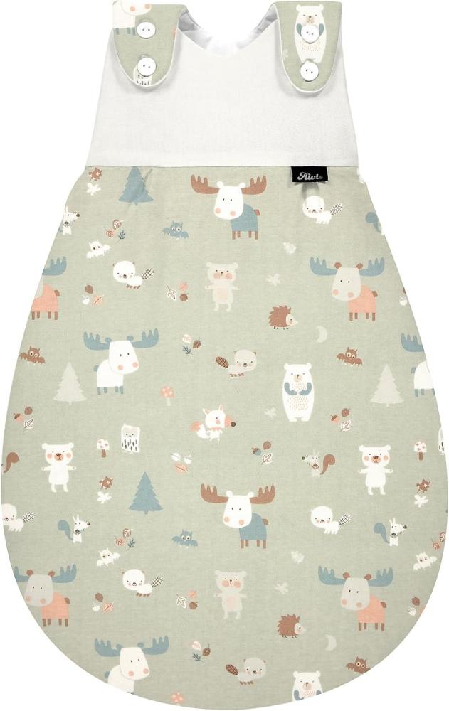 Alvi Baby-Mäxchen Außensack Regular Cotton Baby Forest 56/62 Bild 1