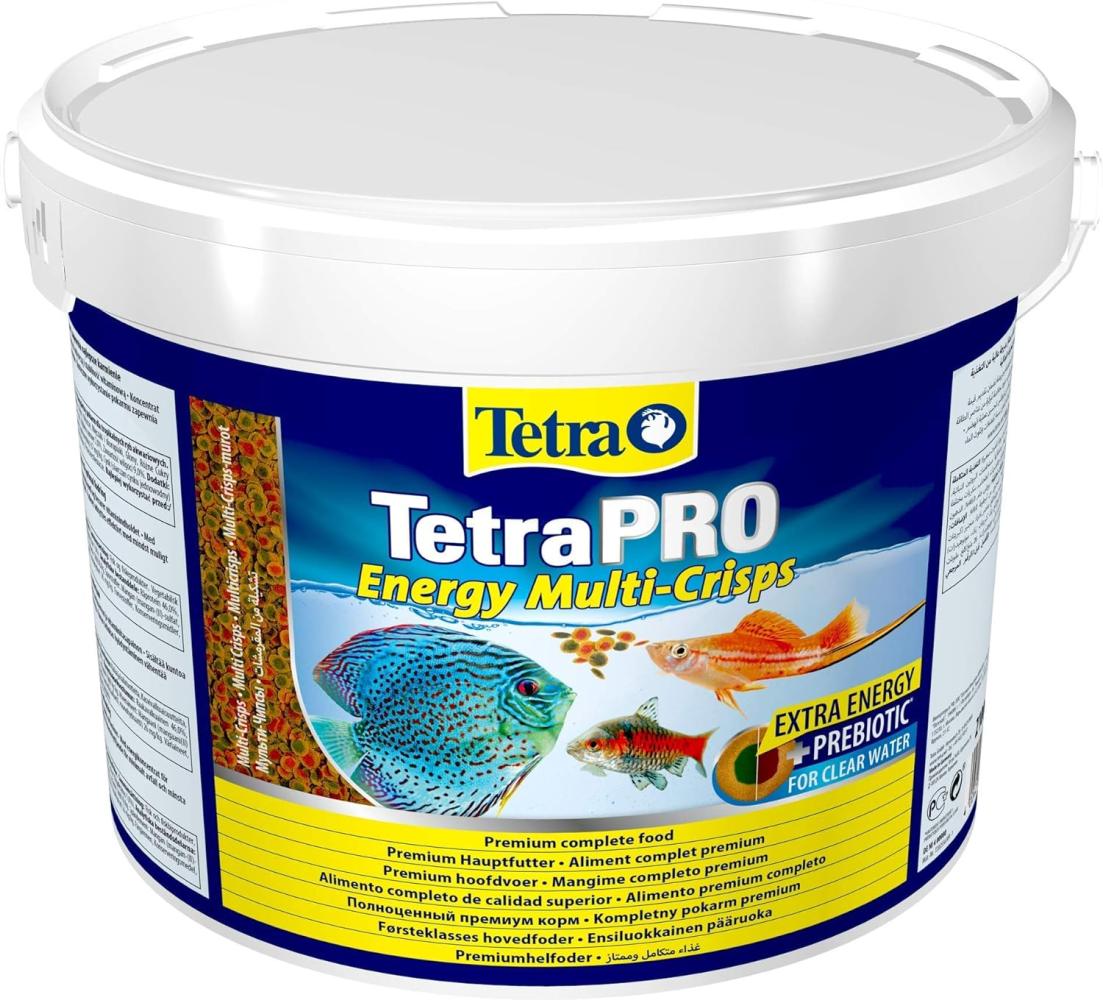 Tetra Pro Energy Multi-Crisps - Premium Fischfutter mit Energiekonzentrat für gesteigerte Vitalität, 10 L Eimer Bild 1