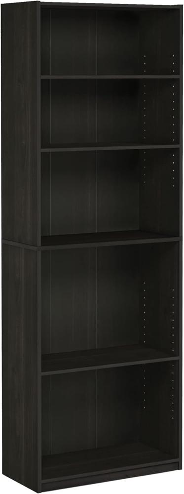 Furinno JAYA Einfaches Bücherregal, holz, Espresso, 24. 13 x 24. 13 x 180. 85 cm Bild 1