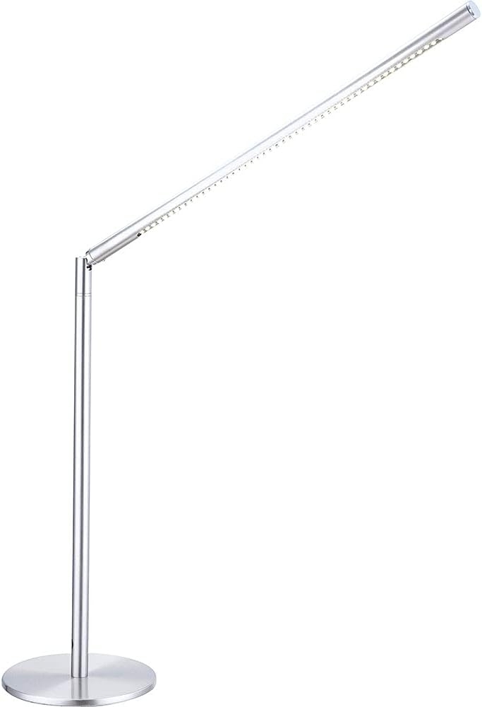 LED Tischleuchte, Metall, Acryl, nickel, flexibel, L 50cm Bild 1