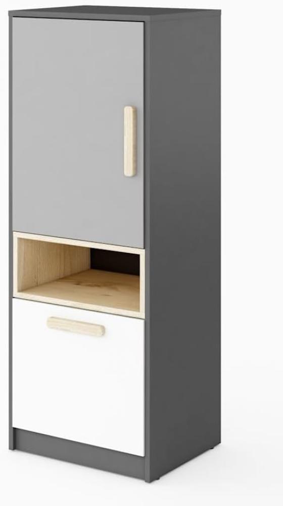 Highboard POK Kommode 50x40x130cm 1-türig Bild 1