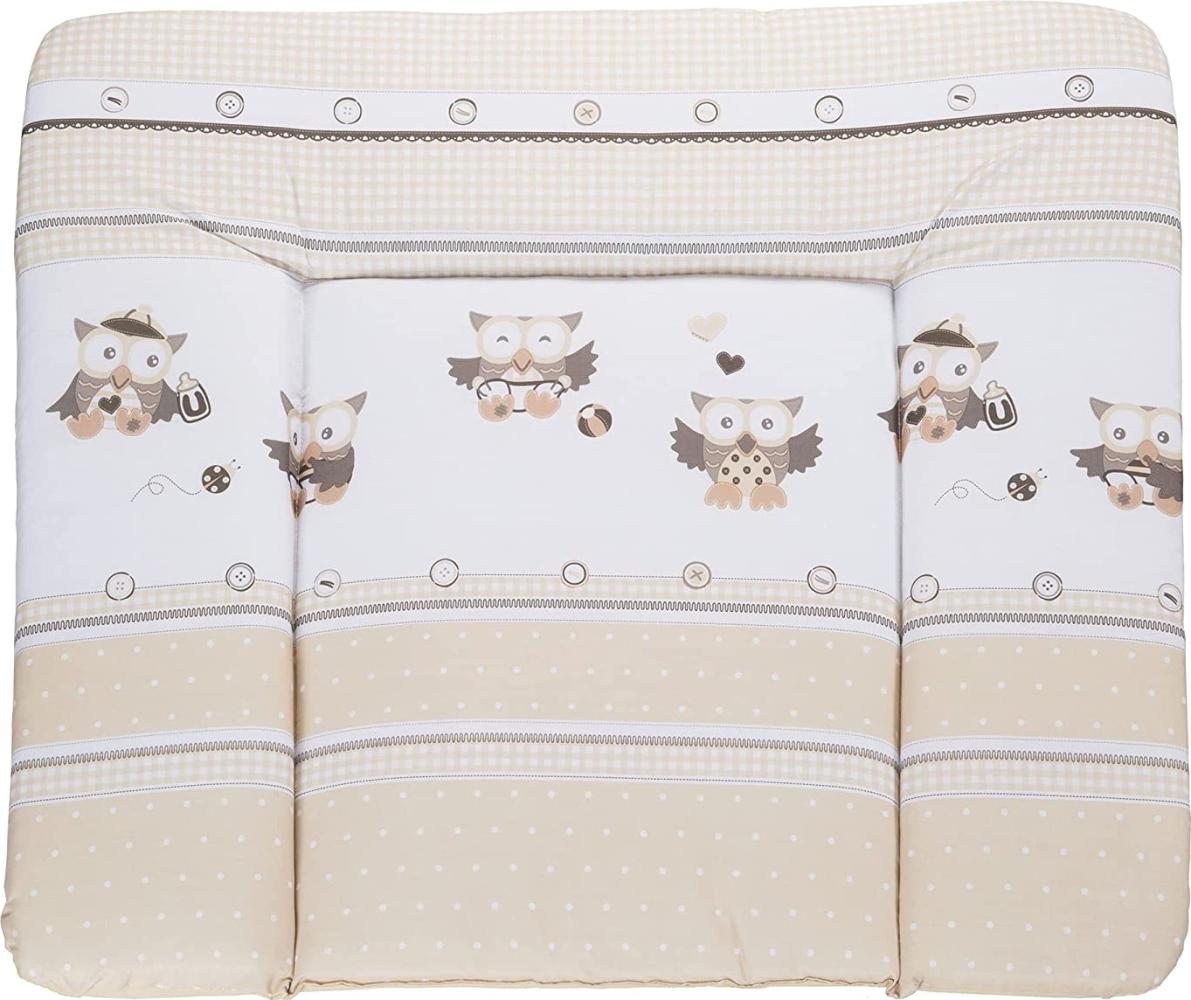 Roba 'Eulenbabys' Wickelauflage soft 75x85 cm beige Bild 1