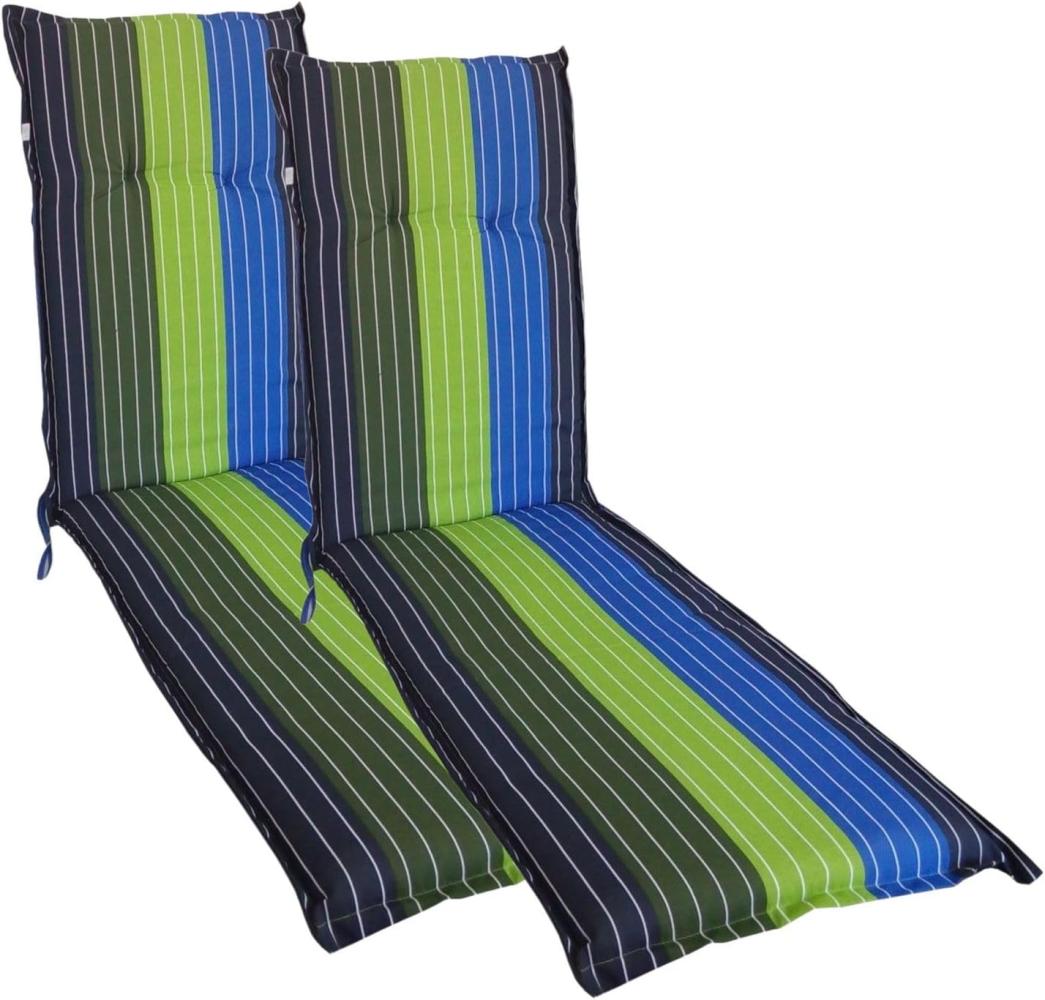 2x Relax-Auflage 180x50cm Polsterauflage Liegenauflage Sitzpolster Gartenliege Bild 1