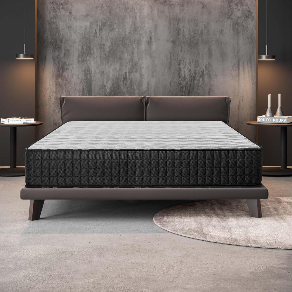 Naturalex | Titanium | Matratze 140x190 cm | Memory Foam Multi Density Blue Latex-Technologie | Ergonomische 7 Zonen | High Resilience Komfort | Flexibel + Extra Langlebig | 30 cm Voller Komfort Bild 1