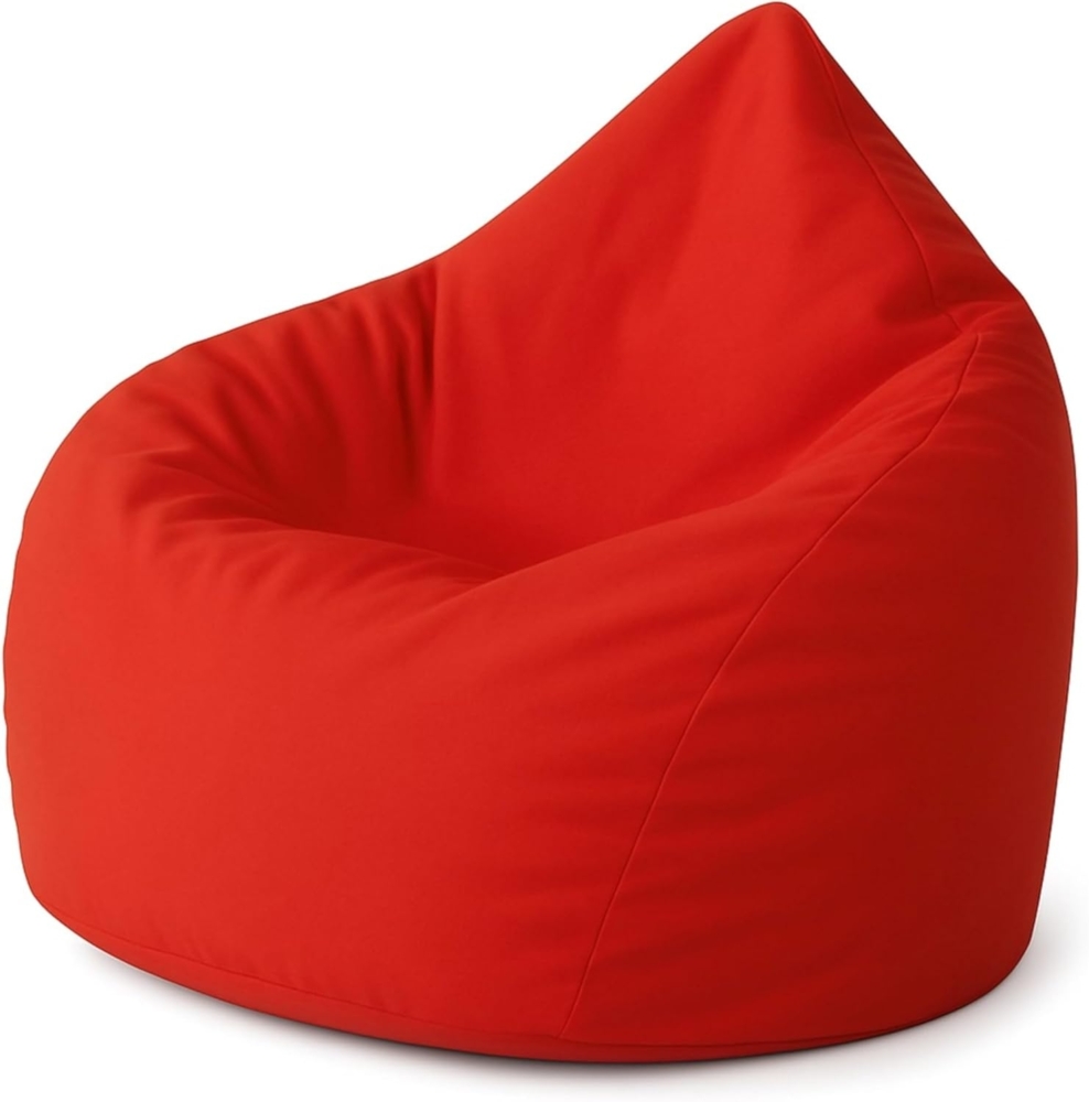 Patchhome Sitzsack Tropfenform - Rot für In & Outdoor XXXL 480 Liter - mit Styropor Füllung in 25 versch. Farben und 3 Größen Bild 1