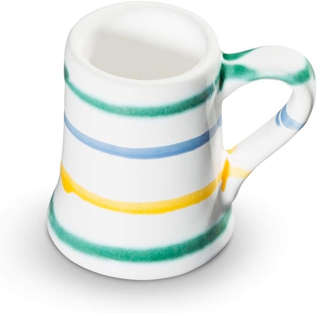 Gmundner Keramik Buntgeflammt, Stamperl (H: 5,5cm) Bild 1