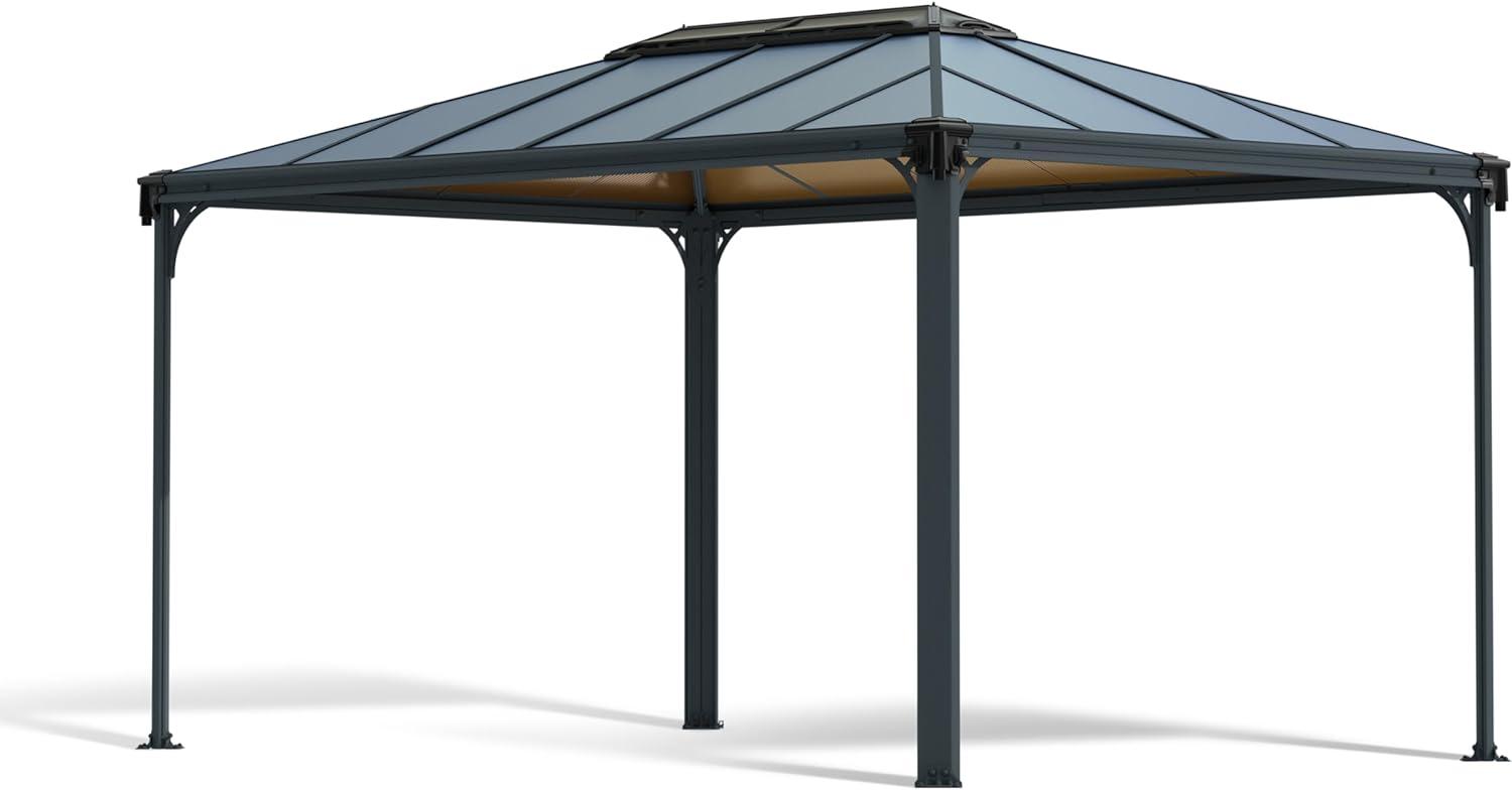 Palram - Canopia Aluminium Pavillon Martinique 4300 | Anthrazit | 295x430x276 cm Bild 1