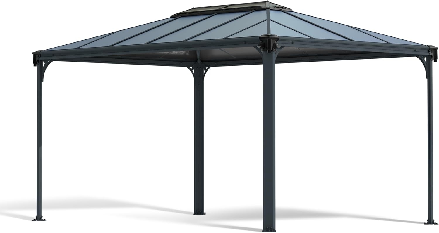 Palram - Canopia Martinique 4300 | 3x4 Pavillon mit festem Dach | Aluminium Bild 1