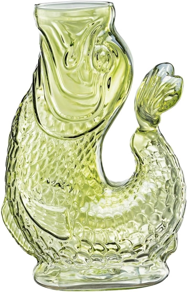 Glaskaraffe Karaffe Krug Kanne Gluckert beim Ausgießen 1L cilio NEMO grün 291315 Bild 1
