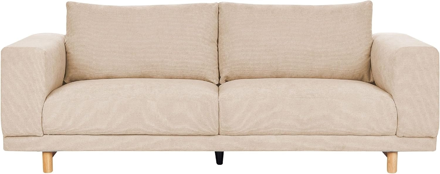 3-Sitzer Sofa Cord beige NIVALA Bild 1