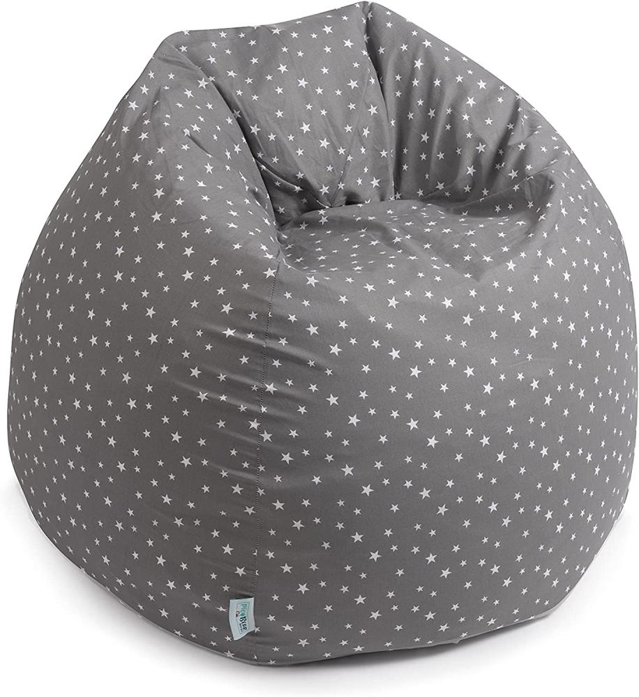 pic Bear Sitzsack 240 Liter Sitzkissen, Sterne grau-weiß : Sterne grau-weiß Bild 1