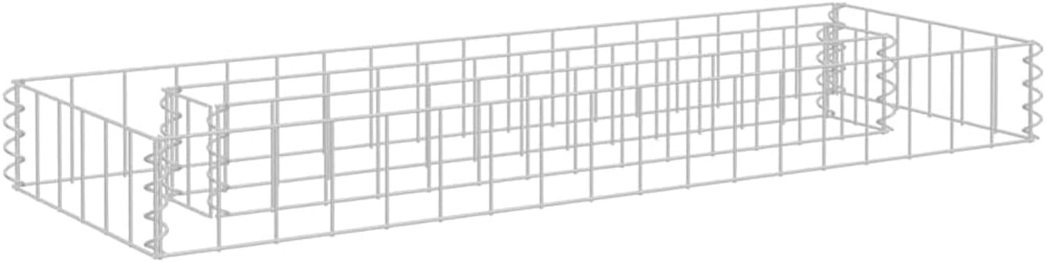 vidaXL Gabionen-Hochbeet Verzinkter Stahl 90x30x10 cm 145628 Bild 1