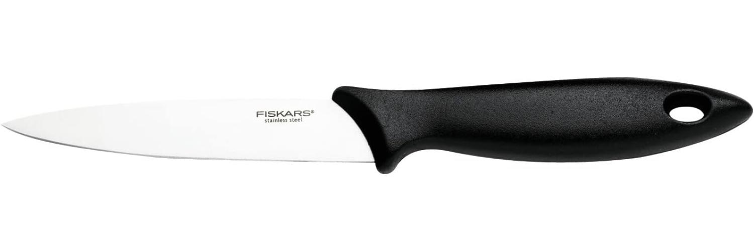 Fiskars 'Essential' Gemüsemesser, Edelstahl schwarz, 11 cm Bild 1