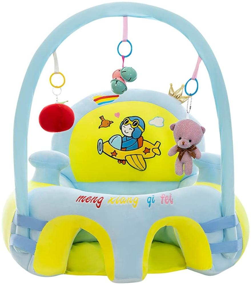 Cartoon Baby Plüsch Stuhl Sofa Infant Learning Sitz Stuhl Baby Spielzeug Support Sitz Training Stützfütterung keine Füllung (X) Bild 1