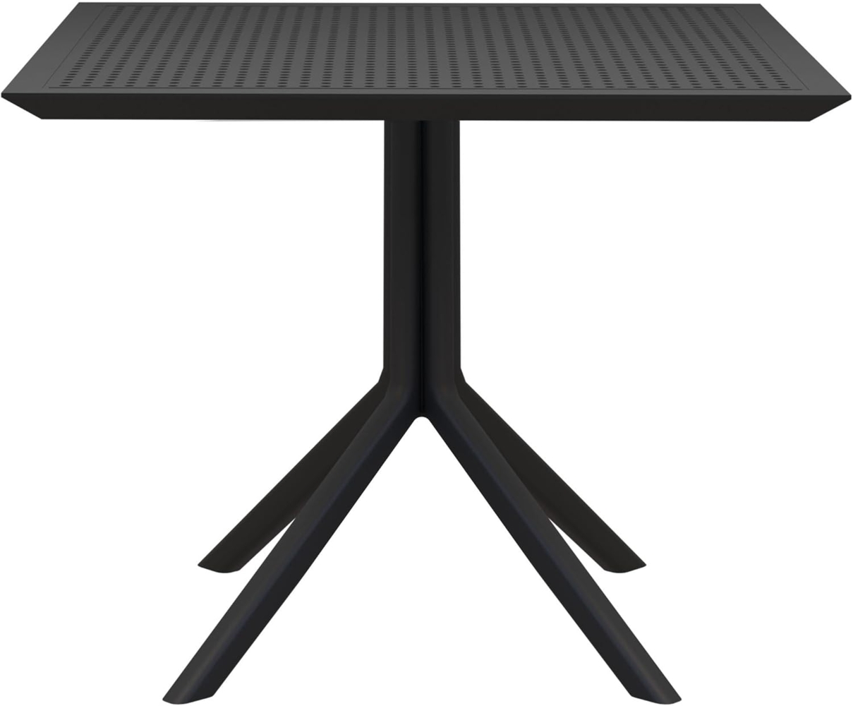 CLP Tisch Sky 80 x 80 cm wetterfest und UV-beständig,schwarz Bild 1