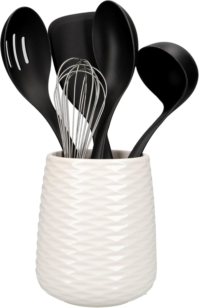 KitchenAid Küchenorganizer-Set, (Set, 6-tlg), hitzebeständig, inkl. 1 Untensilienhälter aus Keramik Bild 1