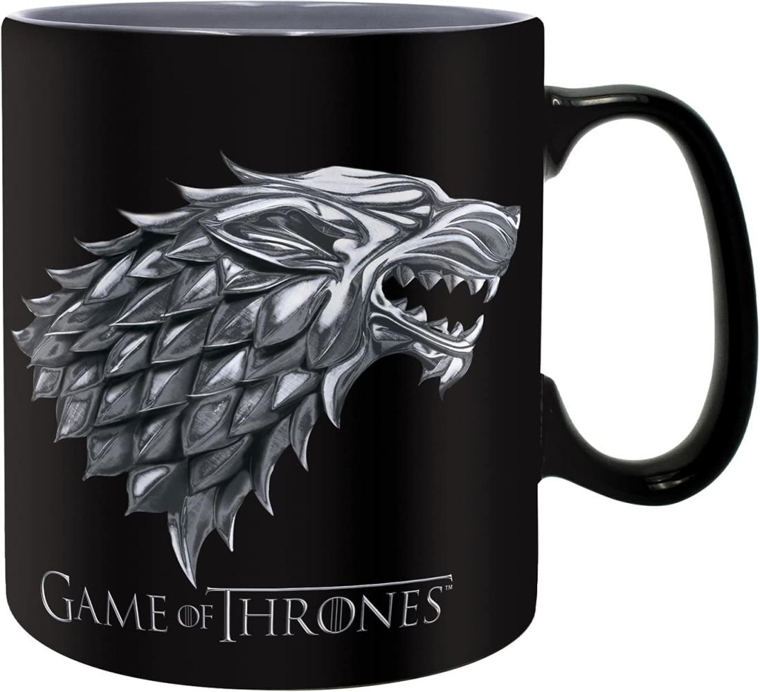 Game of Thrones Stark Winter is Coming Keramik Becher schwarz Bild 1