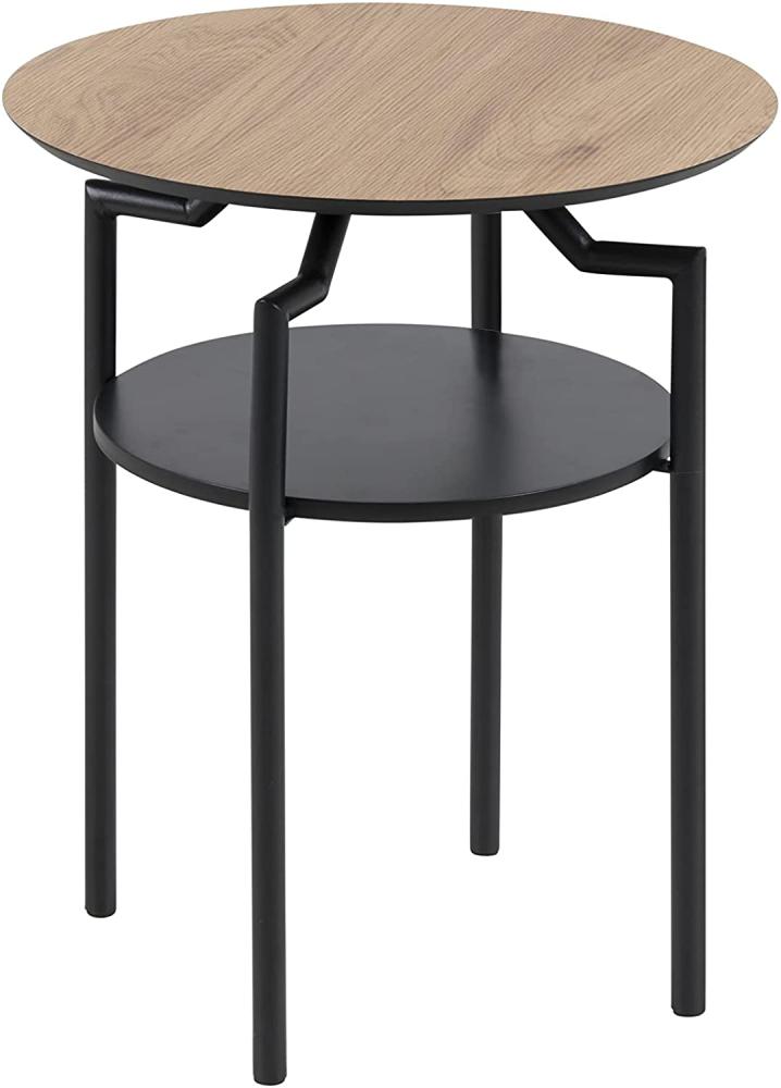 Beistelltisch GOLDINGTON, Wildeiche Nb./Metallgestell, rund, ca. 45 cm Bild 1
