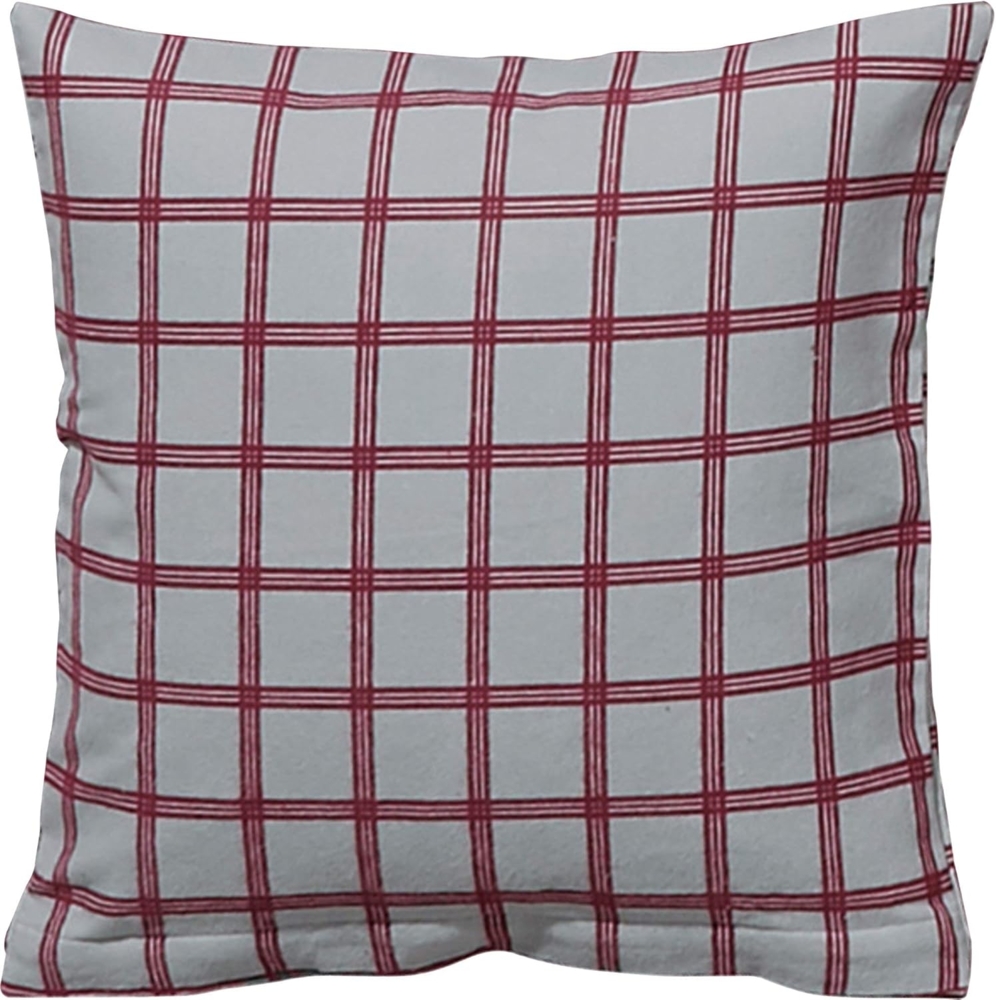 Erwin Müller Kissenbezug Kuschelkissenbezug, (1 Stück), Flanell Karo Bild 1