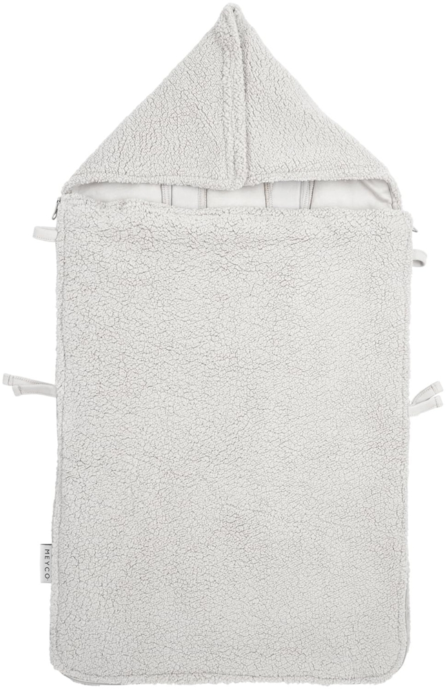 Meyco Baby Fußsack Teddy Greige (1-tlg), 40x82cm Bild 1