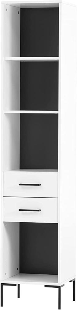 MÖBELPARTNER Hochschrank Aktenschrank Büroschrank Serie 2000 H 400 R kreideweiß Bild 1