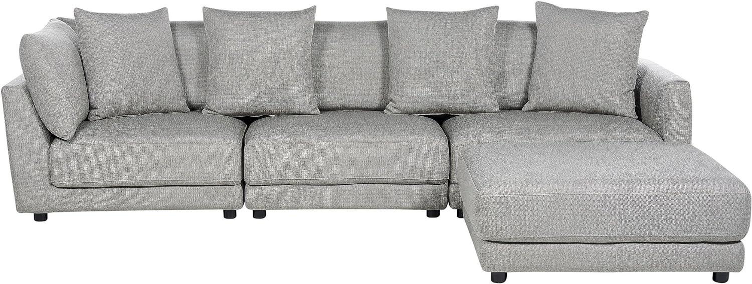 3-Sitzer Sofa hellgrau mit Ottomane SIGTUNA Bild 1