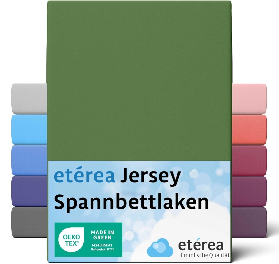 etérea Comfort Jersey Spannbettlaken Kaktus 80x160 cm - 80x180 cm Bild 1