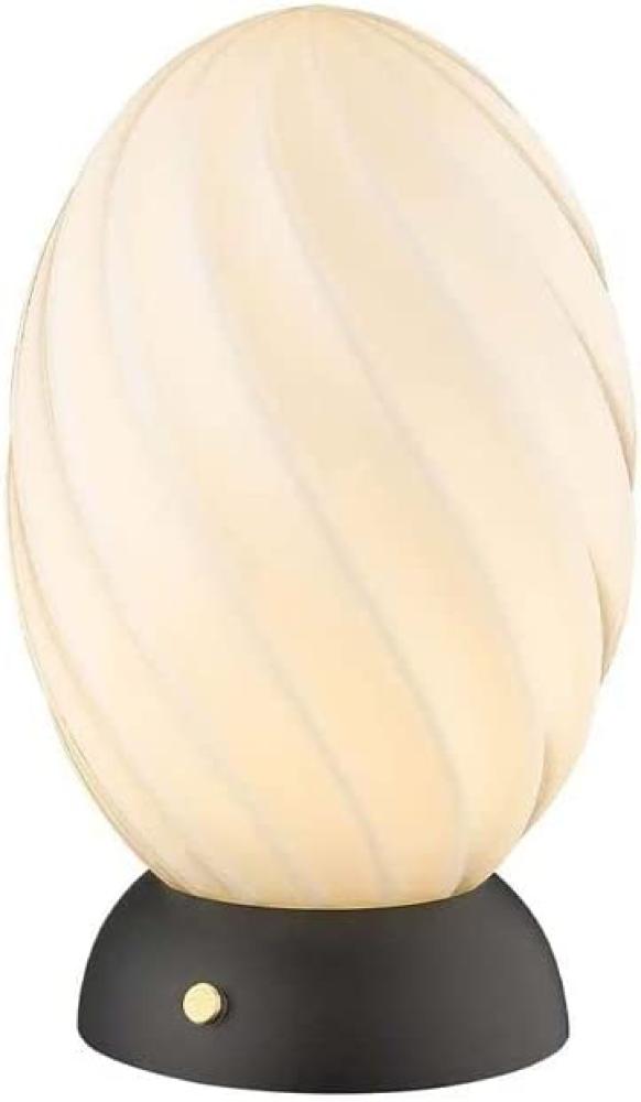 Halo Design No. 739424 Tischleuchte Twist Egg Opal Schwarz 15cm Bild 1