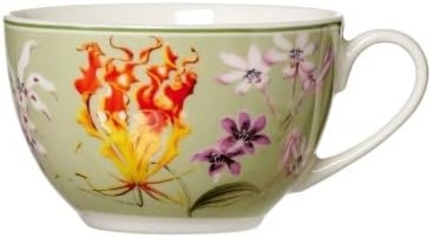 Geschirr-Serie Flora grün - Kaffeetasse Flora grün Bild 1