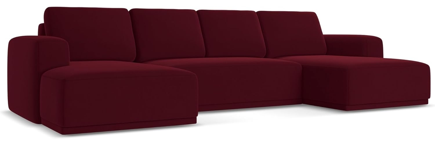 Wohnlandschaft mit Schlaffunktion Kaila in Samtstoff Bild 1